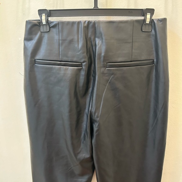 Abercrombie & Fitch Vegan Leather Flare Pants - Picture 4 of 10